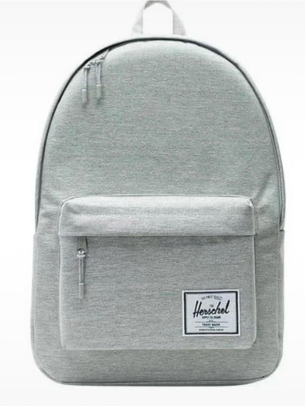 Herschel Light Gray Backpack 16” x 12” – Classic School Travel Bag